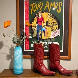 Corral Red Cowboy Boots Sz 10 Women’s Desert Red Goat